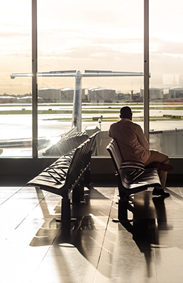 Gate bench armrests are one of the dirtiest places in an airport