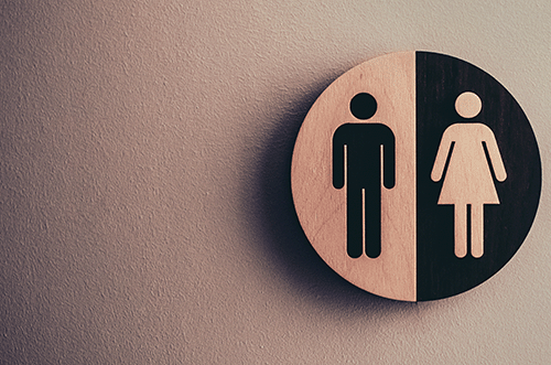 Restroom sign
