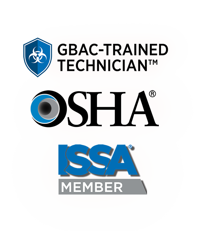 GBAC-Trained, OSHA, ISSA Member
